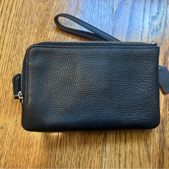 Coach Black Wristlet with Colorful Floral Design - Picture 4 of 7